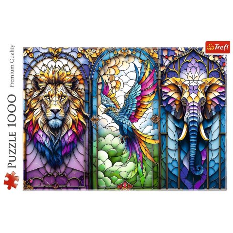 Trefl Puzzle Witraż: Zwierzęta Trefl (10957)