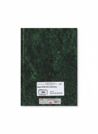 Unipap Zeszyt laminowany A4 60k. KRATKA Unipap