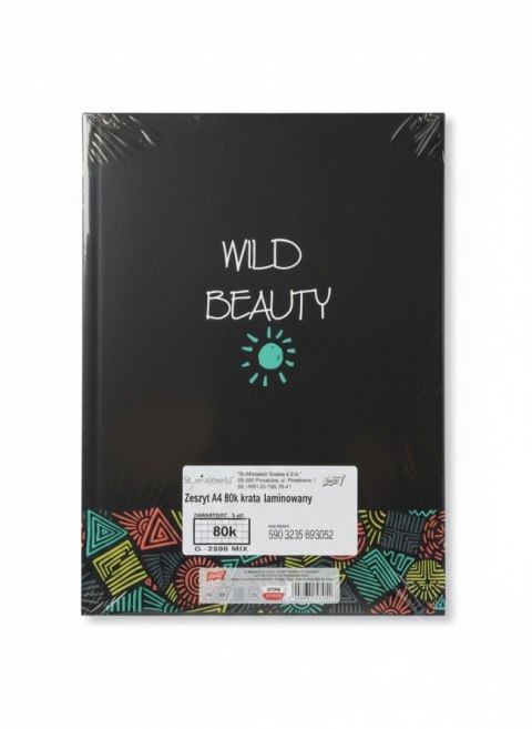 Unipap Zeszyt laminowany A4 80k. KRATKA Unipap