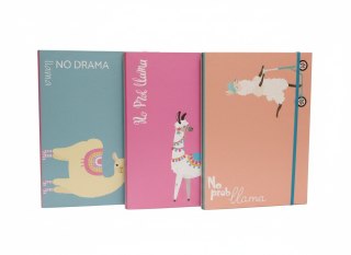 VauPe Teczka kartonowa na gumkę 2cm NO PROBllama A4 mix VauPe (322/96)