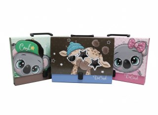 VauPe Teczka kartonowa na zatrzask BE COOL z rączką 4cm A4 mix VauPe (304/95)