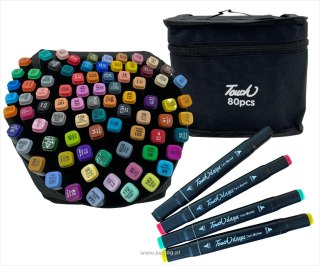 Bemag Flamaster zestaw w torbie 80 kol. Bemag (touch80)