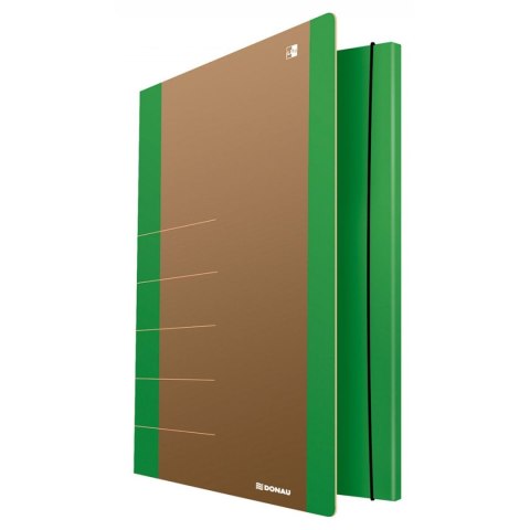 Donau Teczka kartonowa na gumkę Life A4 zielony 500g [mm:] 250x350 Donau (2060001FSC-06)