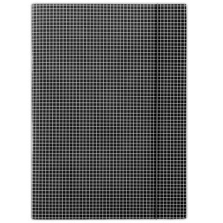 Donau Teczka kartonowa na gumkę w kratkę A4 czarny 400g Donau (FEP01)