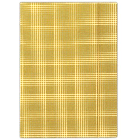 Donau Teczka kartonowa na gumkę w kratkę A4 pomarańczowy 400g Donau (FEP12)