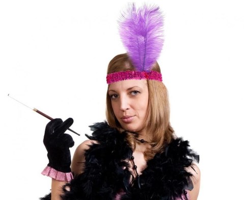 Godan Opaska z piórem fioletowa Godan (YH-ORMA)