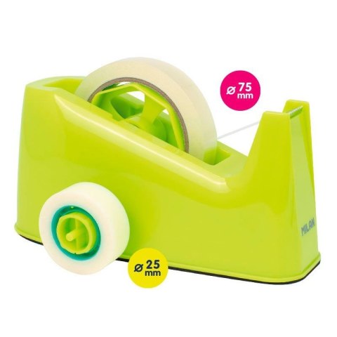 Milan Podajnik do taśmy podwójny Acid żółty Milan (80209)