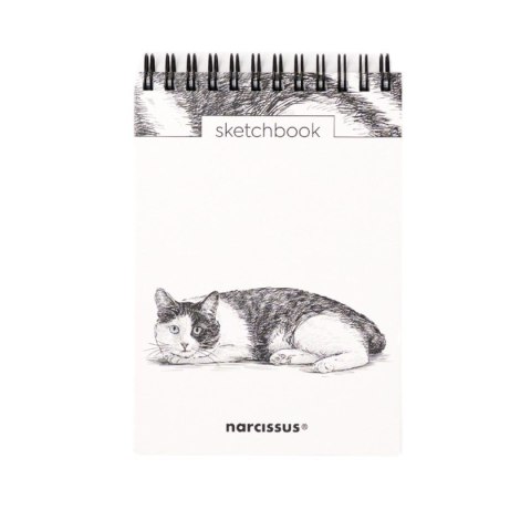 Narcissus Blok artystyczny szkicownik kot A6 120g 60k Narcissus