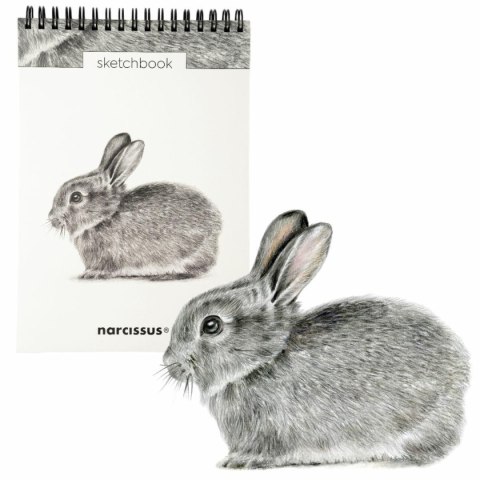 Narcissus Blok artystyczny szkicownik królik A5 120g 60k Narcissus