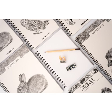 Narcissus Blok artystyczny szkicownik królik B5 120g 60k Narcissus