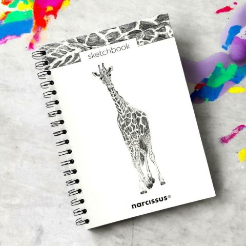 Narcissus Blok artystyczny szkicownik żyrafa B5 120g 60k Narcissus
