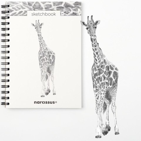 Narcissus Blok artystyczny szkicownik żyrafa B5 120g 60k Narcissus