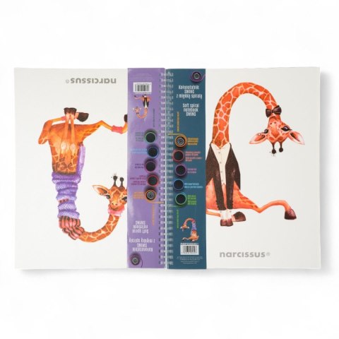 Narcissus Notes (notatnik) zyrafa A4 80k. krata Narcissus