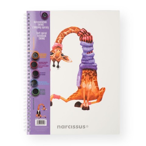 Narcissus Notes (notatnik) zyrafa A4 80k. krata Narcissus