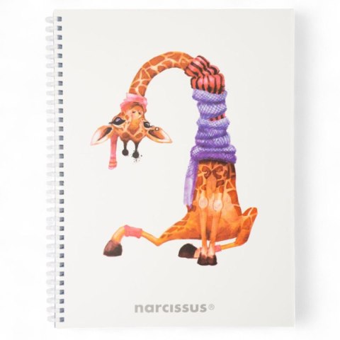 Narcissus Notes (notatnik) zyrafa A4 80k. krata Narcissus