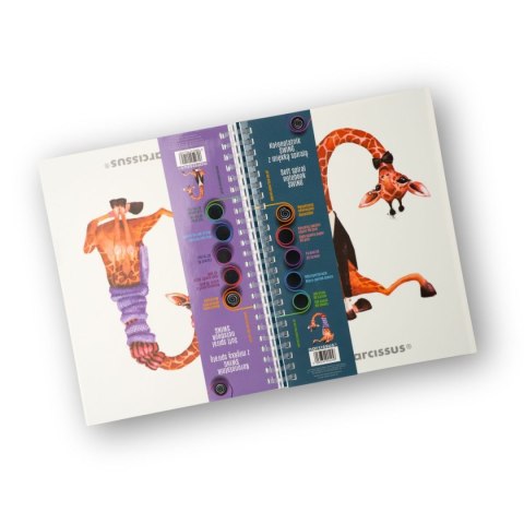 Narcissus Notes (notatnik) zyrafa A5 80k. krata Narcissus