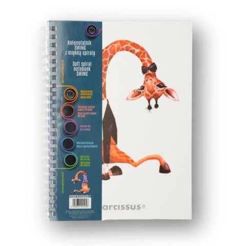 Narcissus Notes (notatnik) zyrafa A5 80k. krata Narcissus