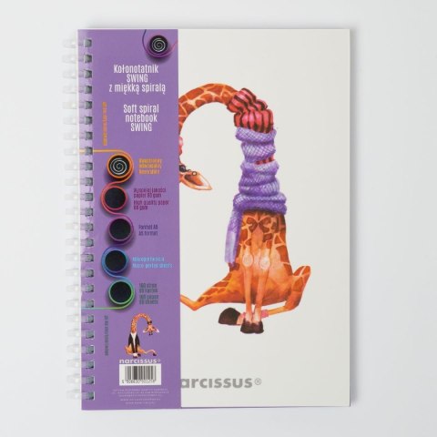 Narcissus Notes (notatnik) zyrafa A5 80k. krata Narcissus