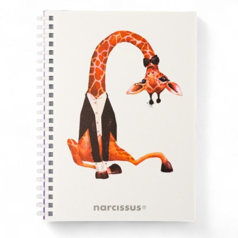 Narcissus Notes (notatnik) zyrafa A5 80k. krata Narcissus