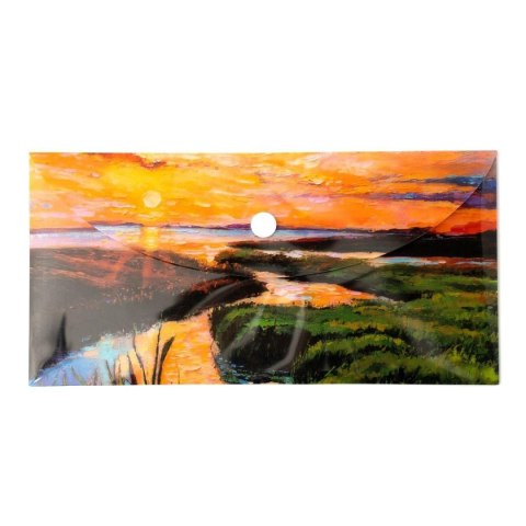 Narcissus Teczka plastikowa na zatrzask Rzeka Vista DL mix 28 mic. Narcissus