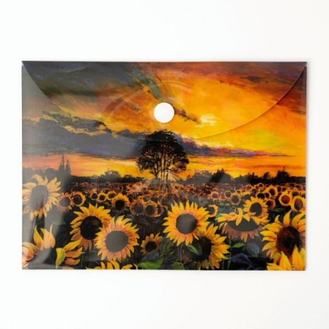 Narcissus Teczka plastikowa na zatrzask Słoneczniki Vista A6 mix 28 mic. Narcissus