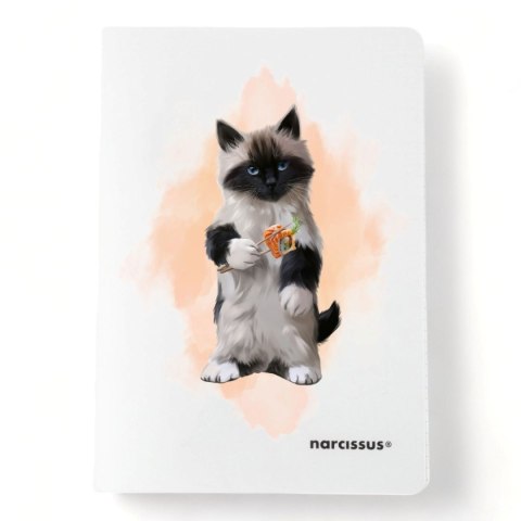 Narcissus Zeszyt PP A4 60k. 80g KRATKA Narcissus