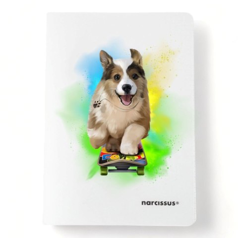 Narcissus Zeszyt PP A5 60k. 80g krata Narcissus