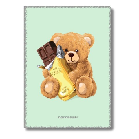 Narcissus Zeszyt Teddies A5 60k. 80g krata Narcissus