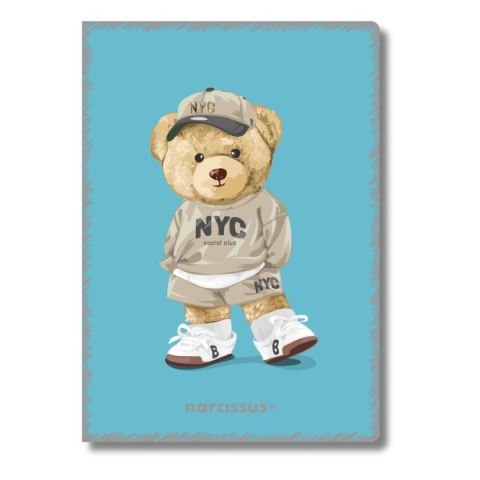 Narcissus Zeszyt Teddies A5 60k. 80g krata Narcissus