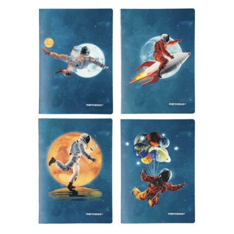 Narcissus Zeszyt cosmo PP A4 32k. 80g krata Narcissus