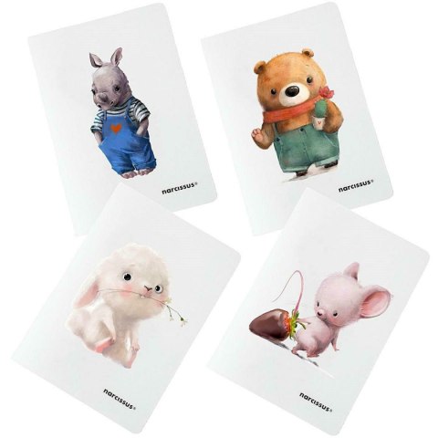 Narcissus Zeszyt cute PP A4 32k. 80g linia kolor Narcissus