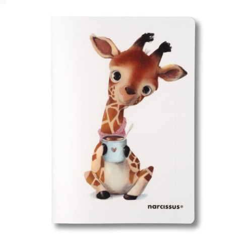 Narcissus Zeszyt cute PP A5 60k. 80g krata Narcissus