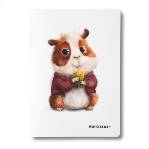 Narcissus Zeszyt cute PP A5 60k. 80g krata Narcissus