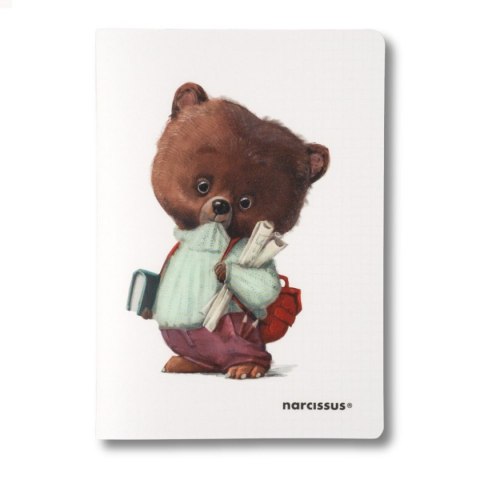 Narcissus Zeszyt cute PP A5 60k. 80g krata Narcissus