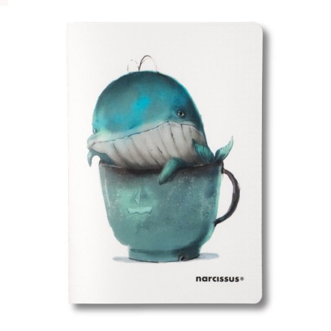 Narcissus Zeszyt cute PP A5 60k. 80g krata Narcissus