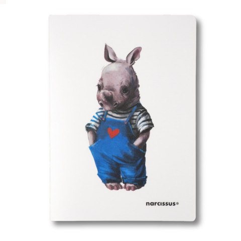 Narcissus Zeszyt cute PP A5 60k. 80g krata Narcissus