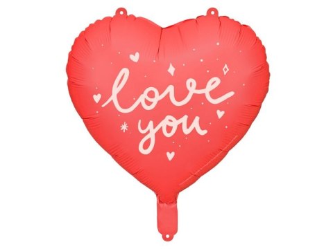 Partydeco Balon foliowy serce I love you 18cal Partydeco (FB171)