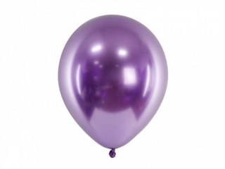 Partydeco Balon gumowy Glossy 10 szt. fioletowy 300mm Partydeco (CHB1-014-10)