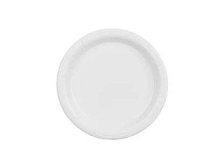 Partydeco Talerz jednorazowy biały papier śr. 180mm 6 szt Partydeco (TPP90-008)