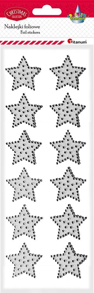 Titanum Kryształki Craft-Fun Series gwiazdki białe Titanum