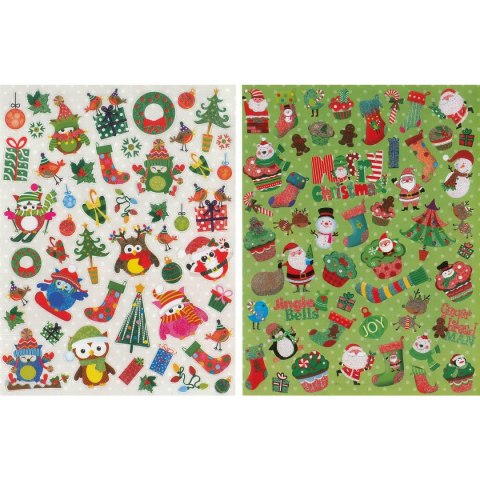 Titanum Naklejki świąteczne Craft-Fun Series papierowe 2 plansze Titanum (19ZJ-002A)