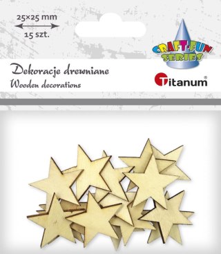 Titanum Ozdoba drewniana Craft-Fun Series Gwiazdki Titanum (WDY130)