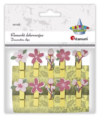 Titanum Ozdoba drewniana Craft-Fun Series klamerki Kwiatki Titanum (MTCR-WDC966)