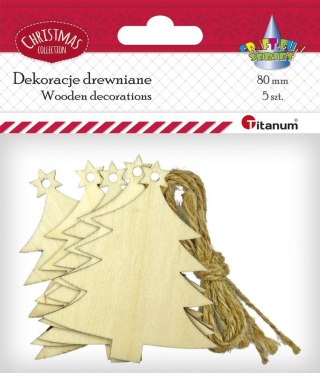 Titanum Ozdoba drewniana Craft-Fun Series zawieszka choinka Titanum (5903714533671)