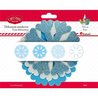 Titanum Ozdoba piankowa Craft-Fun Series płatki śniegu 8 szt Titanum (5694)