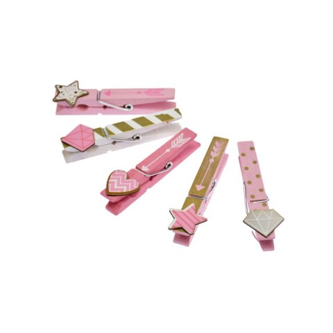 Arpex Klamry Walentynka serduszka mix 5 szt Arpex (WA3975)