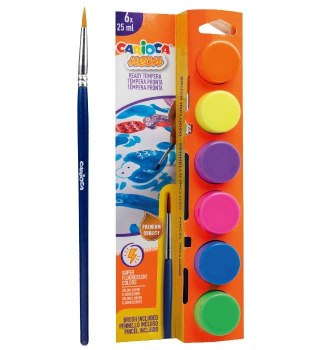 Carioca Farby plakatowe kolor: mix 25ml 6 kolor. Carioca (170-2778)
