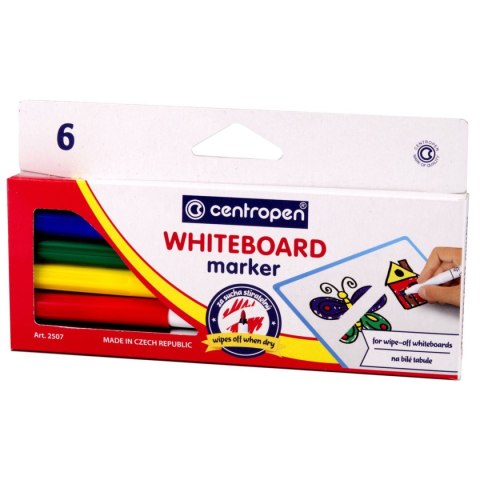 Centropen Marker suchościeralny wkład mix okrągła końcówka Centropen (2507)