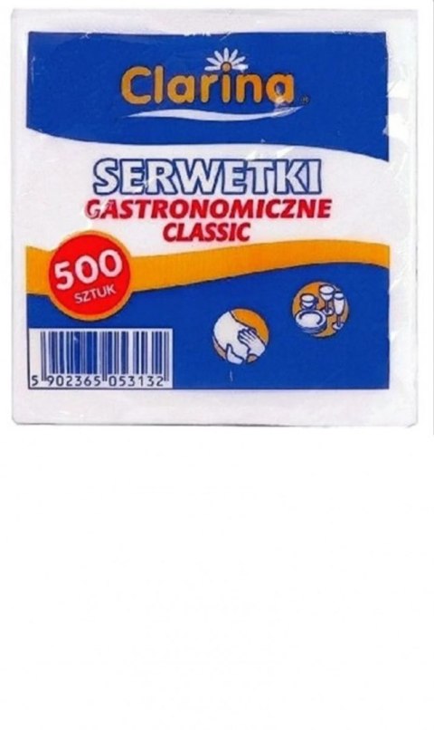 Clarina Serwetki Gastronomiczne biały celuloza [mm:] 150x150 Clarina