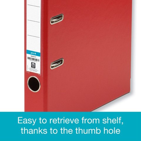 Elba Segregator dźwigniowy 5 cm Pro+ A4 50mm czerwony Elba (100202105)